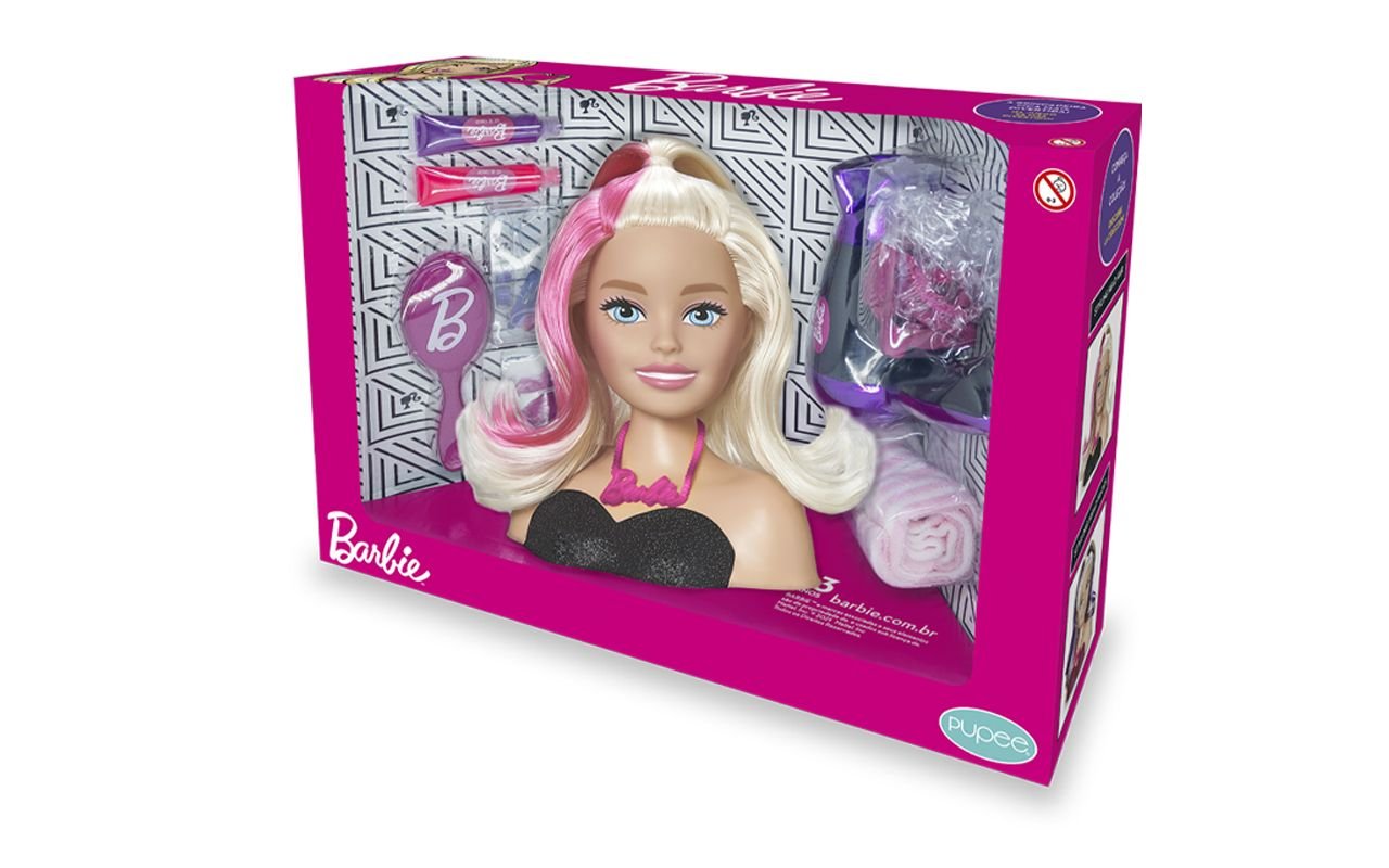 Busto Barbie Styling Head Hair Mattel