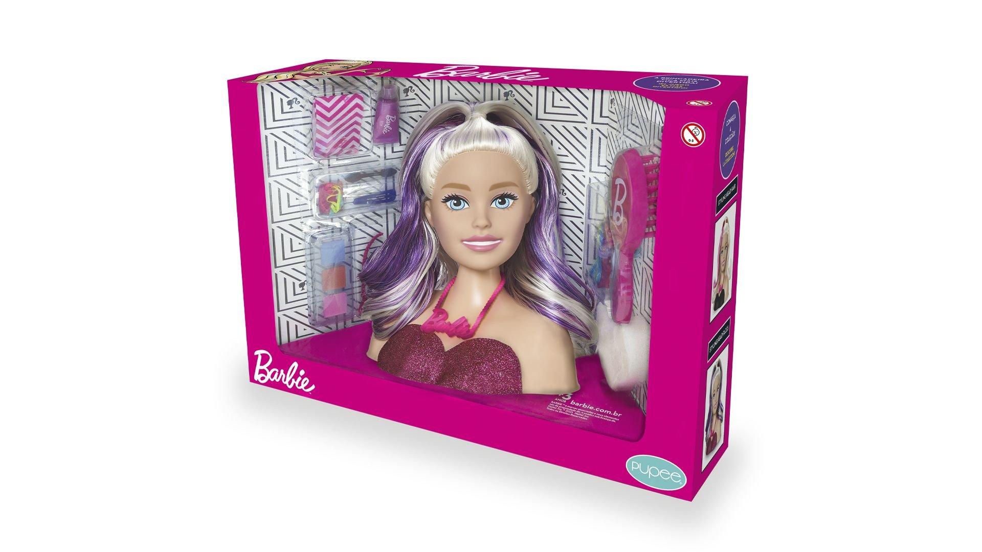 Busto Barbie Styling Head Faces Mattel