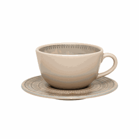 Jogo de Chá 12 peças Cerâmica Unni Lima Oxford
