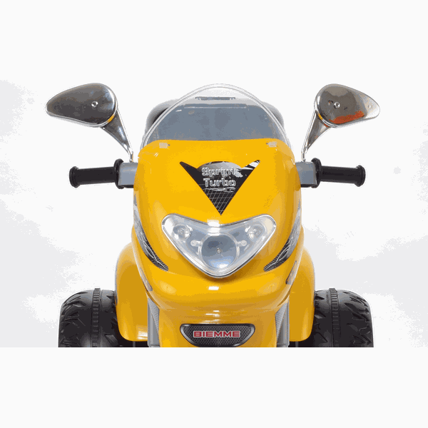 Moto Elétrica Infantil Sprint Turbo Amarelo 12V Biemme - Maçã