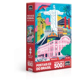 2687 postais do brasil monumentos qc 500 pecas nano embalagem