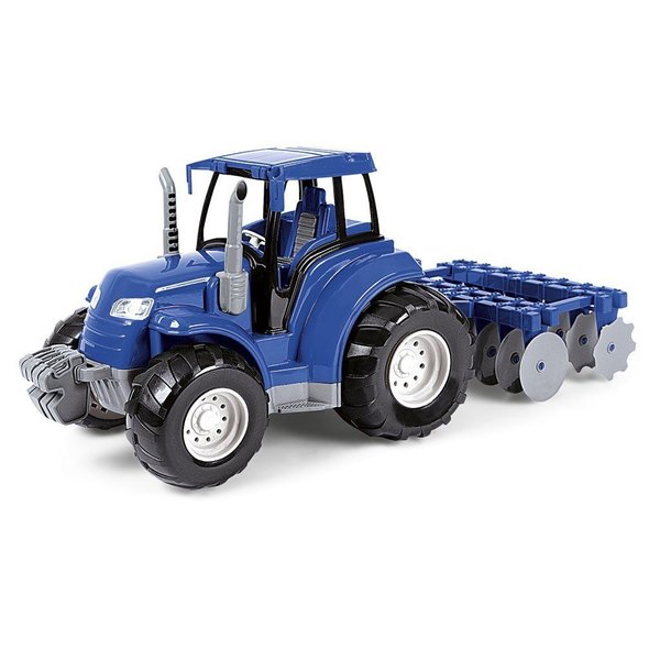 Caminhão Bitrem Azul 20 Peças Brinquedo Poliplac Infantil