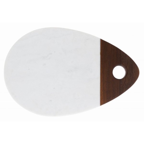 069573 tabua para servir em marmore e madeira