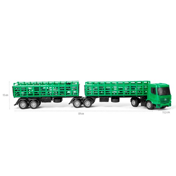Caminhão de Brinquedo Superfrota Quadritrem Boiadeiro - Poliplac - Sortido