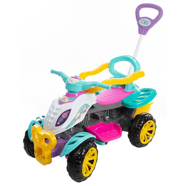 Quadriciclo Carrinho De Passeio/Pedal Com Empurrador Criança – Lady Star-  Maral – Maior Loja de Brinquedos da Região