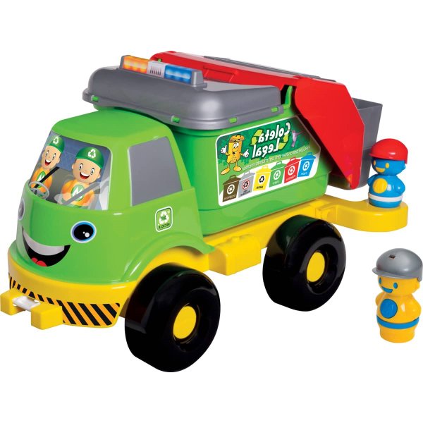 Caminhão De Lixo De Brinquedo Grande Abre A Caçamba Lixeiro
